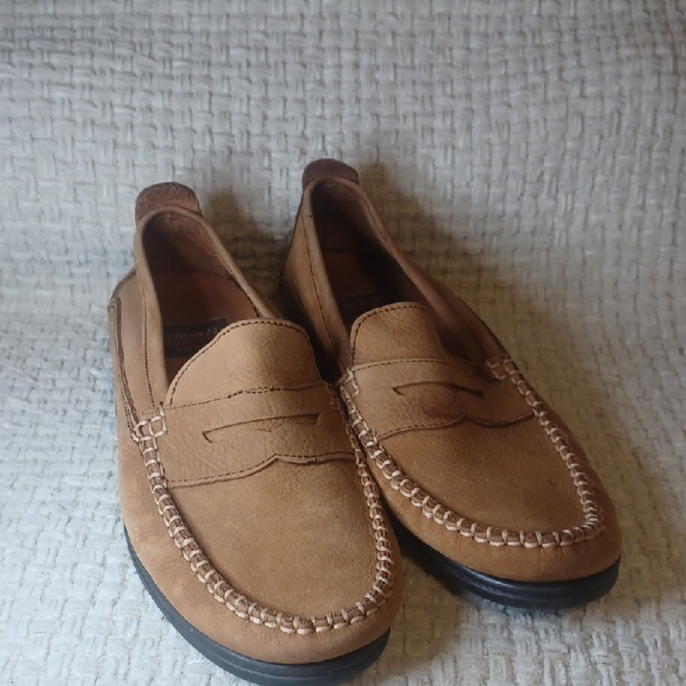 Aersoles Mens Brown Leather Loafer